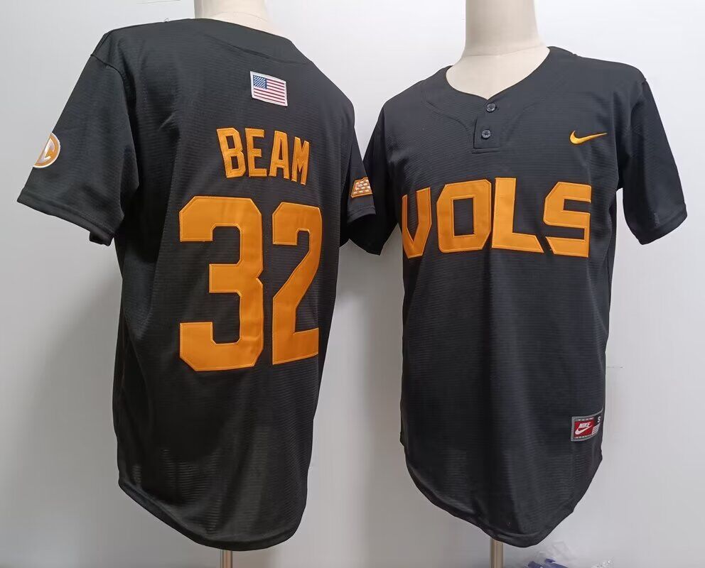 2024 NCAA Men Tennessee Volunteers #32 Beam black Nike jersey